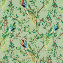 Peacock-Avocado Fabric by the Metre